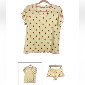 🍓shortie pj set